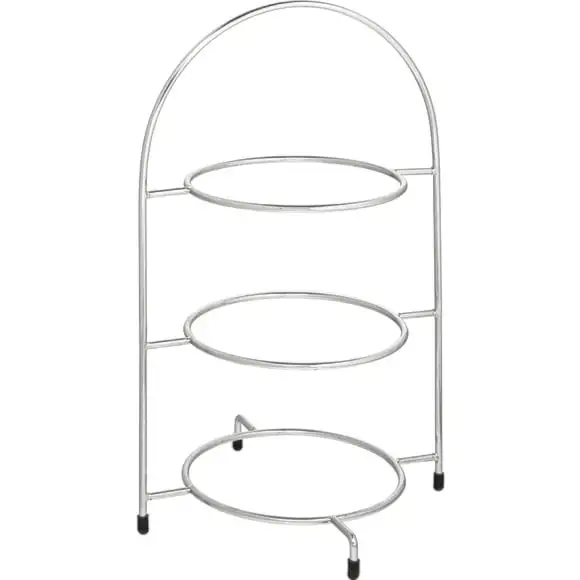 Tallriksställ Krom för 3st tallrikar max 23cm Utopia