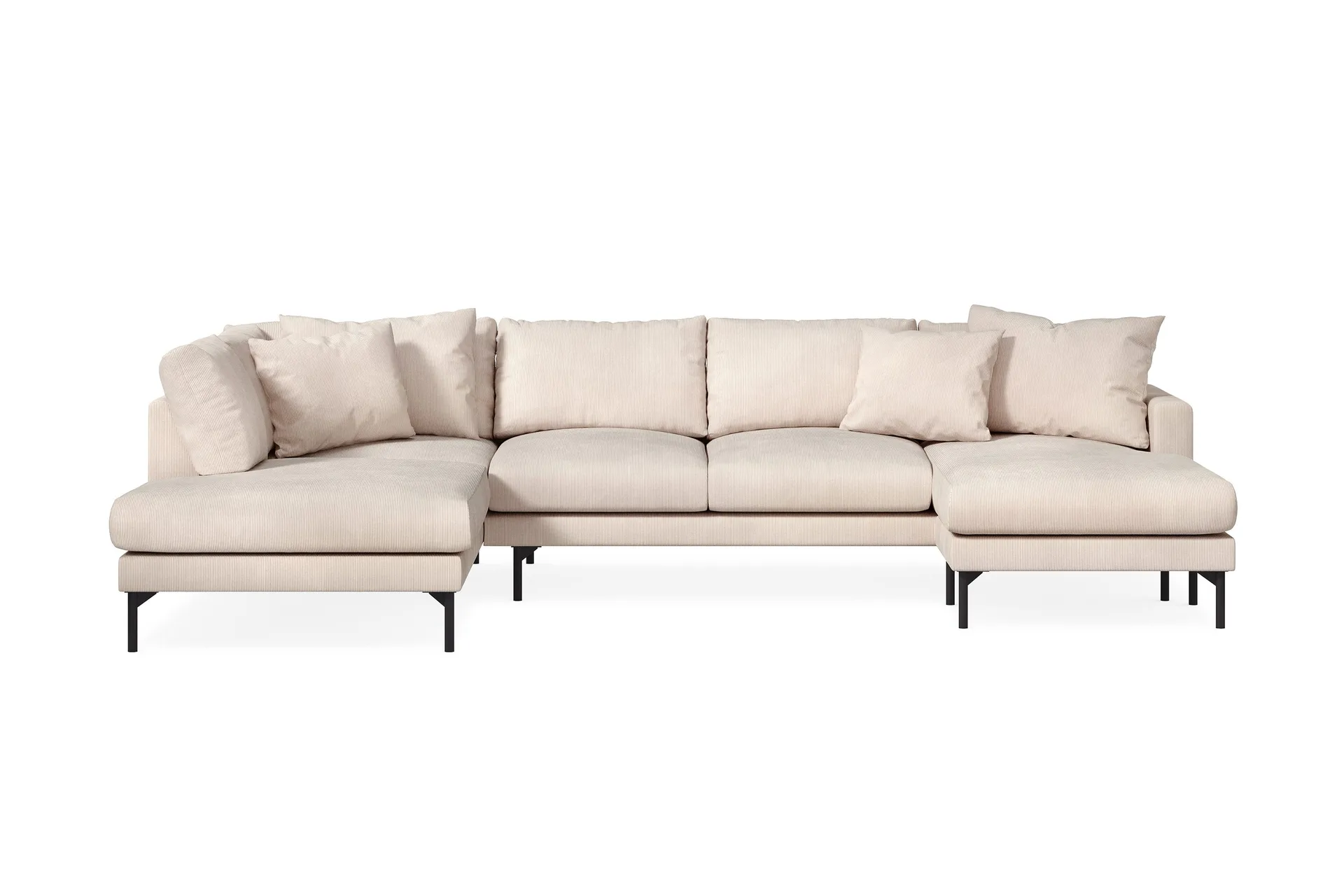 Menard 4-sits Vänstervänd Stor U-formad Djup Large Soffa med Divan och Schäslong i Manchester
