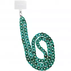 Celly Lacet Chain Halskedja Marble Blå