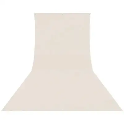 Westcott Wrinkle-Resistant Backdrop Bakgrund 2.7 x 6.1m, Buttermilk White