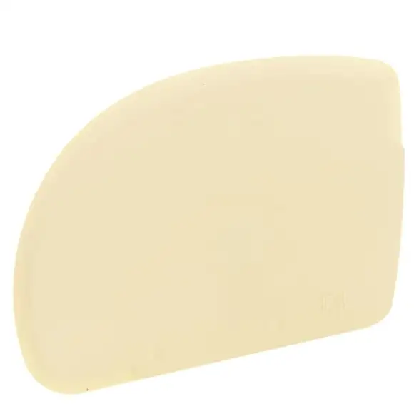 Degskrapa plast vit 12x8,6cm