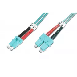Digitus FO patchkabel, duplex, LC till SC MM OM3 50/125 µ, 1 m