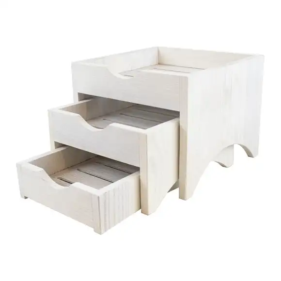Displaytrappa 3-steg 28,5x28x22cm EK Ash