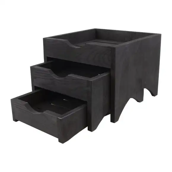 Displaytrappa 3-steg 28,5x28x22cm EK Black