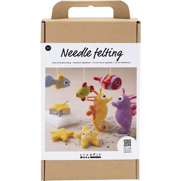 DIY Kit nålfiltning, djur i vattnet