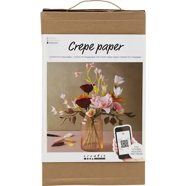 DIY kräppapper, blombukett