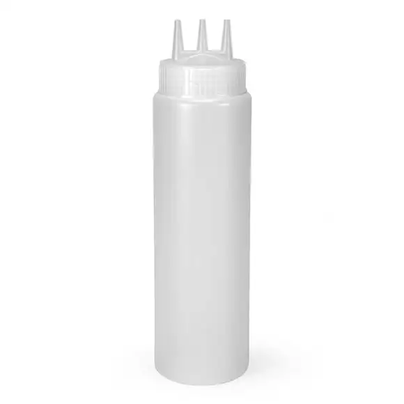Dressingflaska 3pip plast transparent 68cl