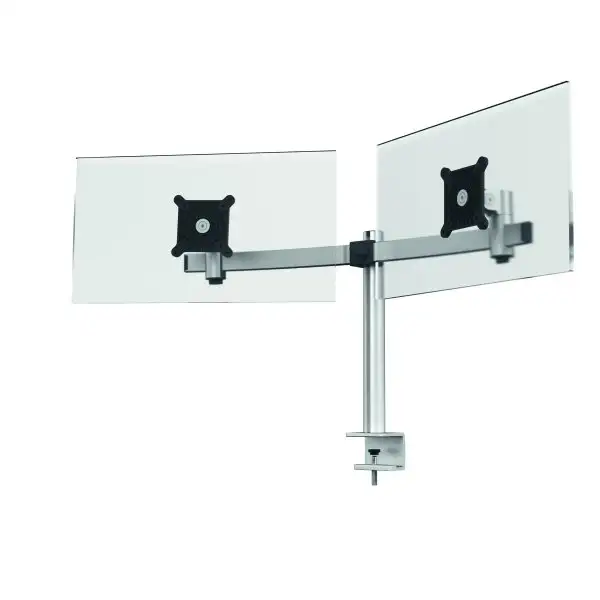 Durable Pro skärmhållare för 2 skärmar, bord