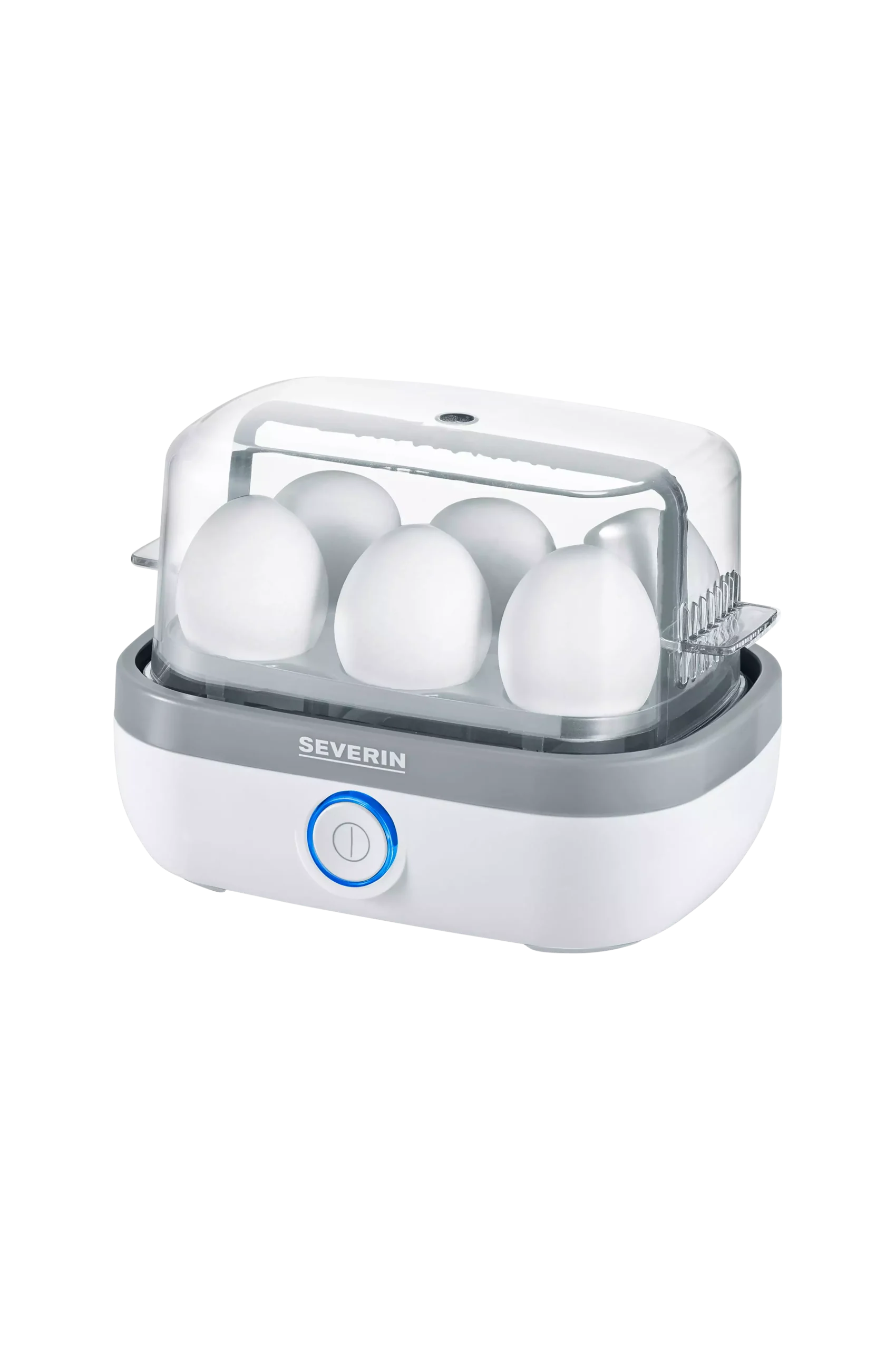 Äggkokare 6 ägg vit LED & ljud vit EK3164