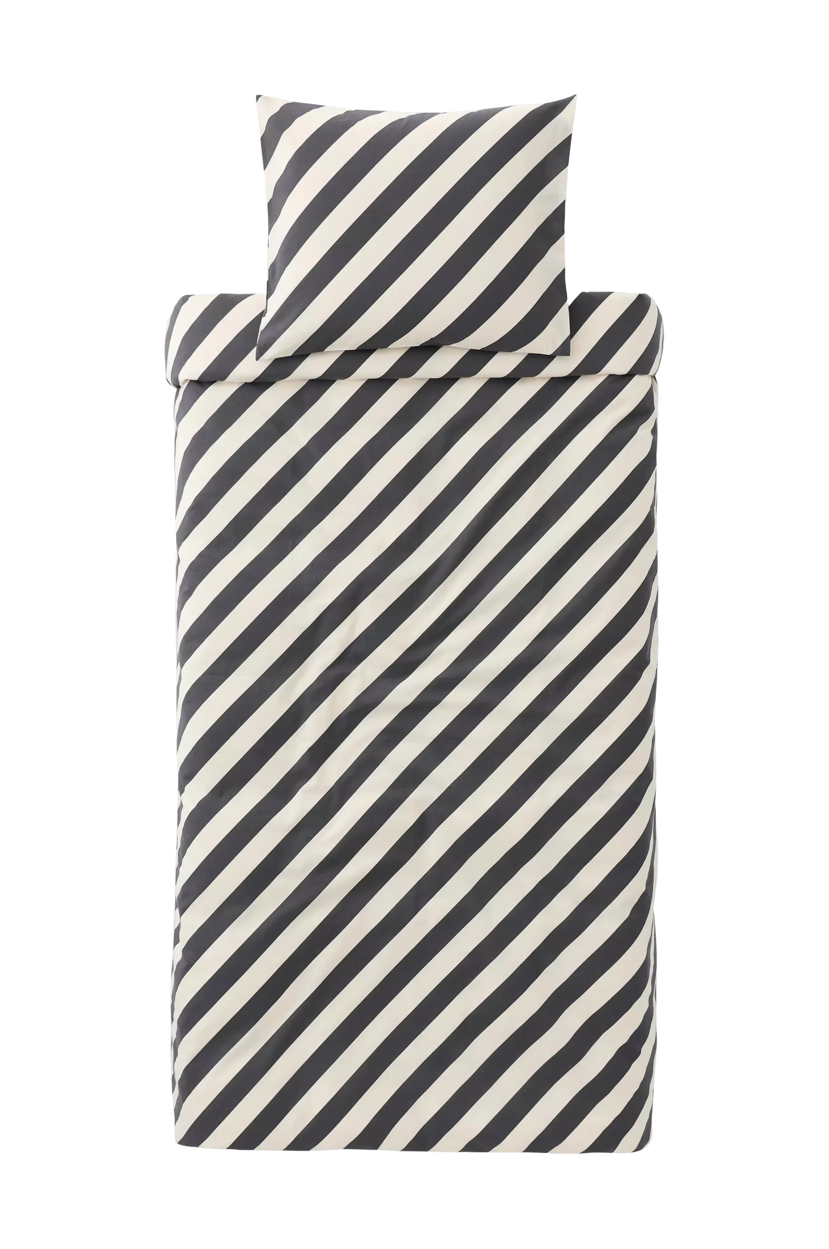 Påslakanset Diagonal Stripe i bomull 2 delar