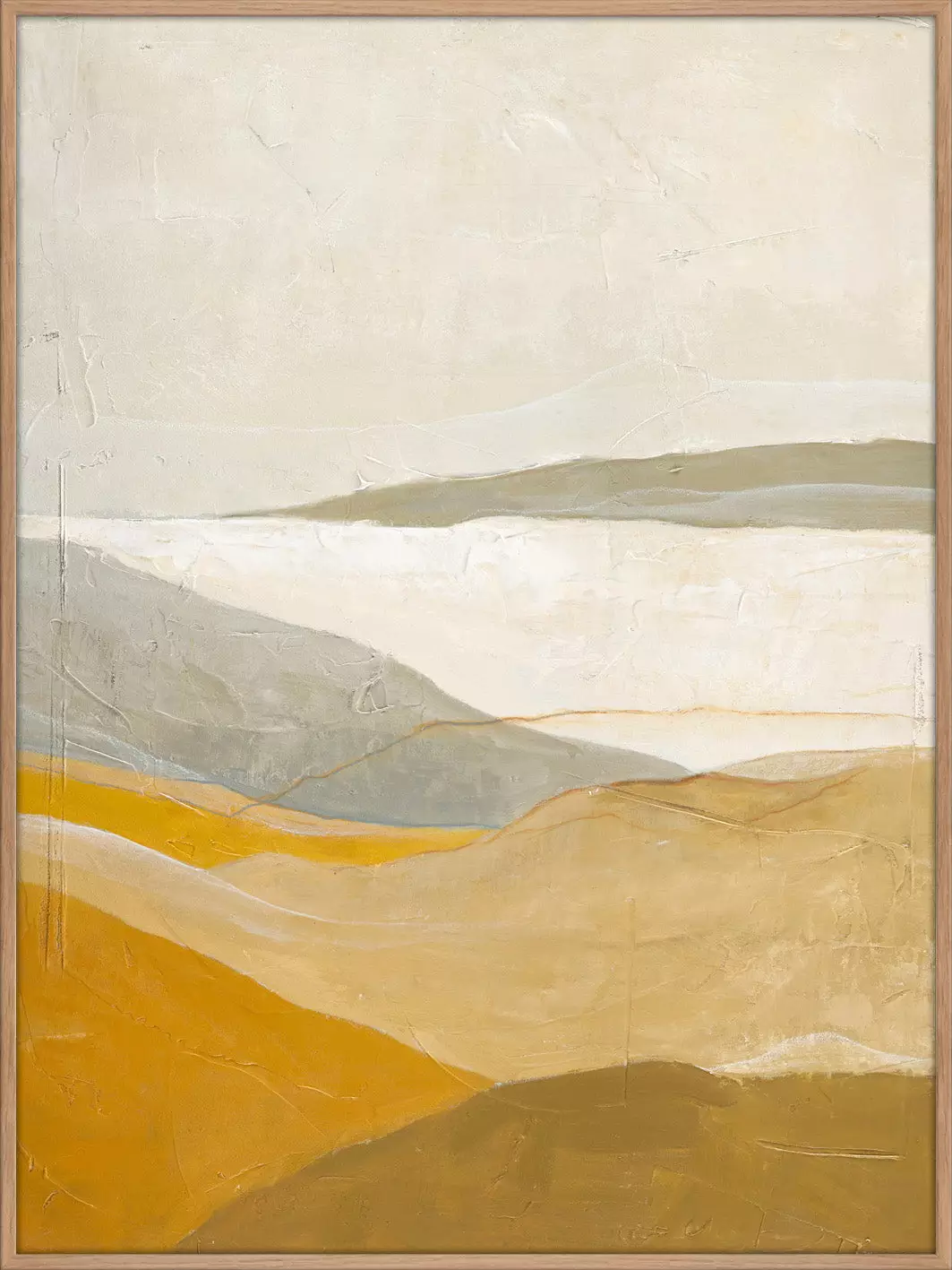 Design Målning / Yellow Field / 90x120 Cm / Ekram