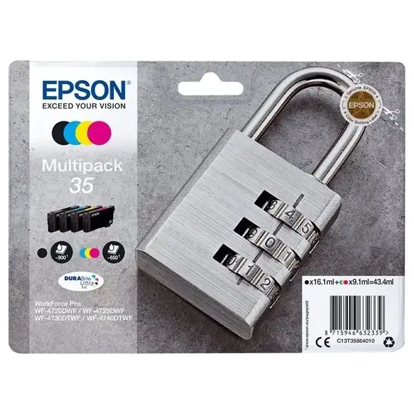 Bläckpatron Epson 35 Flerpack 4 färger