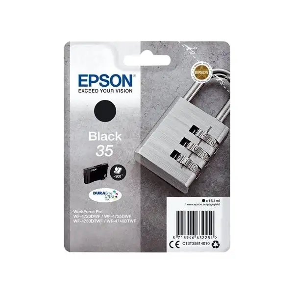 Bläckpatron Epson 35 Svart 900 sidor
