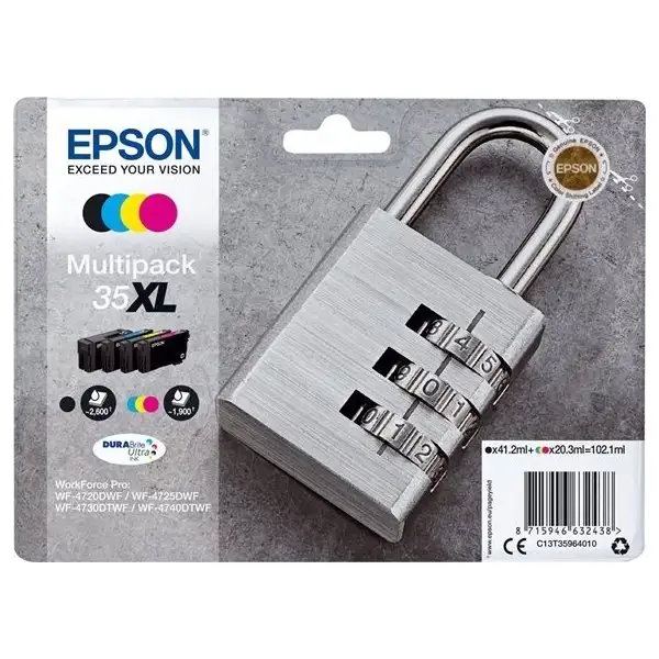 Bläckpatron Epson 35XL Multipack 4 färger