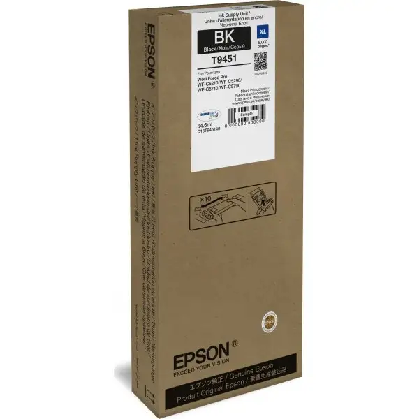 Bläckpatron Epson T9451 XL Svart 5000 sidor