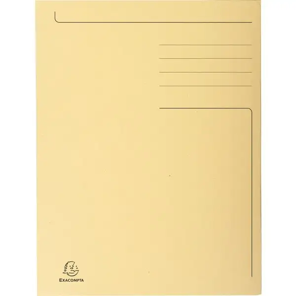 Exacompta Forever 3-klaffsmapp, A4, ockra