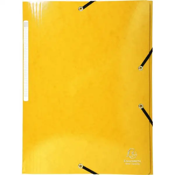Exacompta Iderama Snoddmapp, 3 flikar, gul