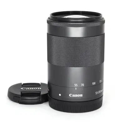 Canon EF-M 55-200/4.5-6.3 IS STM -objektiv, svart BEGAGNAD