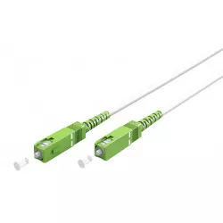 Goobay Fiberoptisk kabel (FTTH), Singlemode (OS2) White, vit (Simplex), 10 m