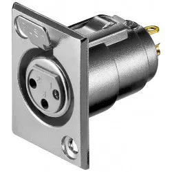 Goobay Infällt mikrofonuttag, 3 Pin