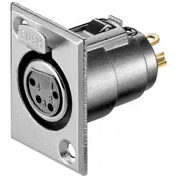 Goobay Infällt mikrofonuttag, 4 Pin