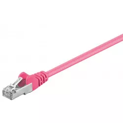 Goobay Patchkabel CAT 5e, SF/UTP, magenta, 3 m