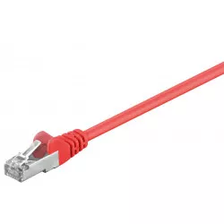 Goobay Patchkabel CAT 5e, SF/UTP, röd, 2 m