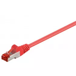 Goobay Patchkabel CAT 6, S/FTP (PiMF), röd, 0,5 m
