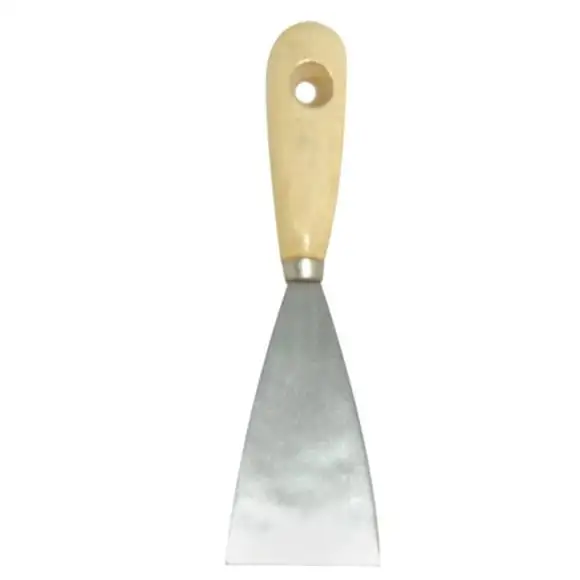 Grillskrapa stekhäll trä/stålplåt 6cm