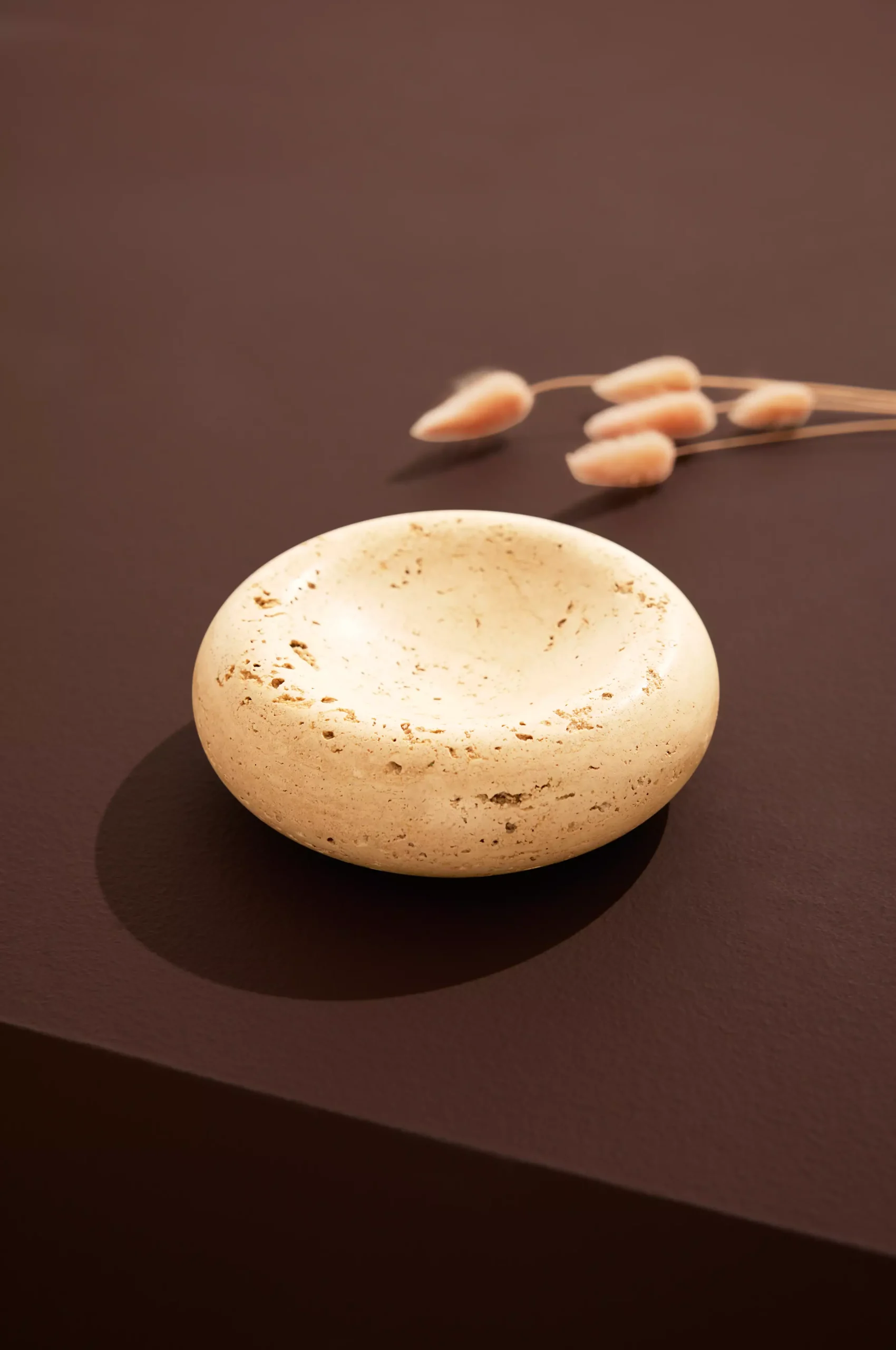 Moon skål travertine Ø15 cm