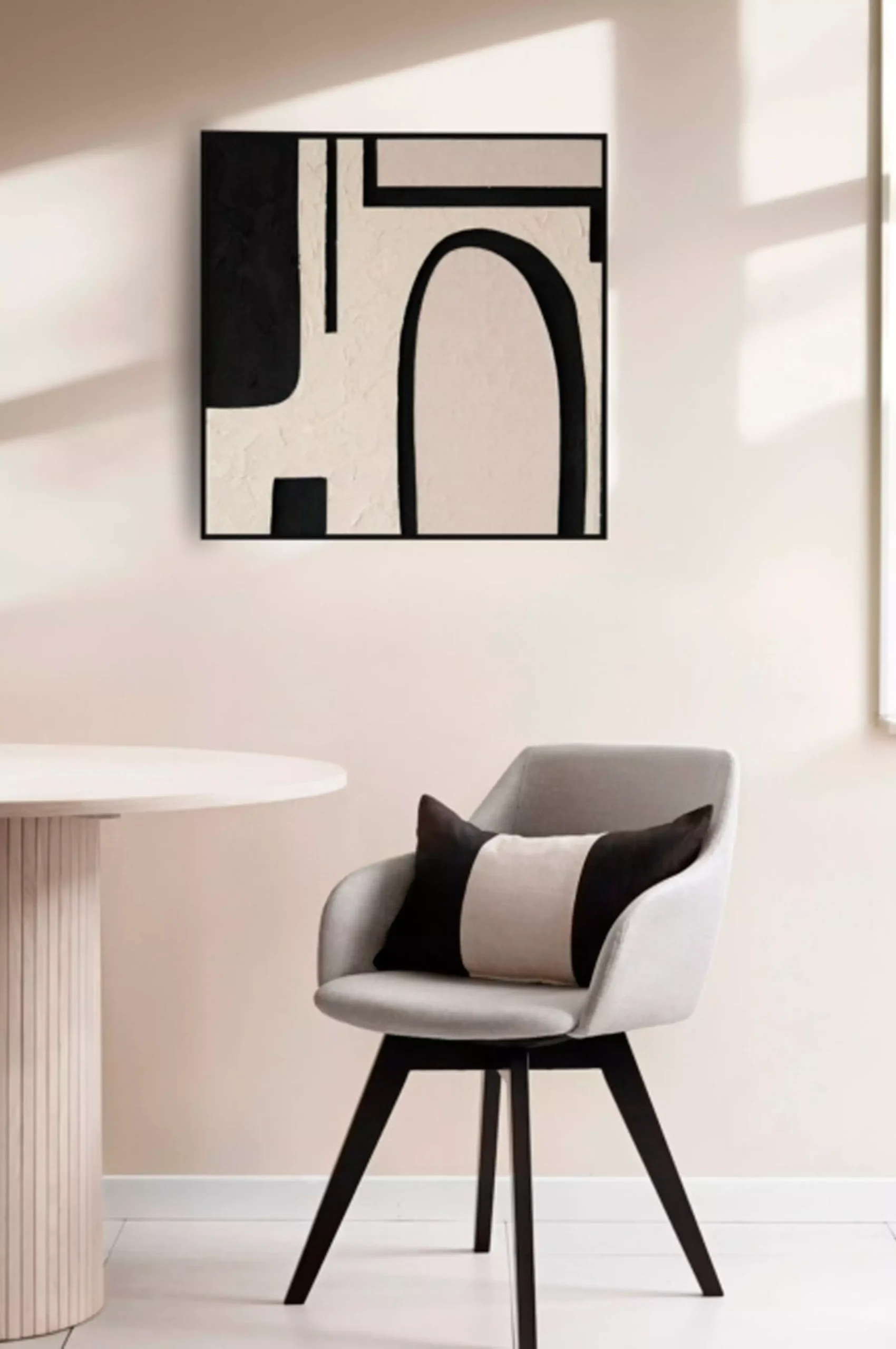 Inramad Canvas Abstract Therapy