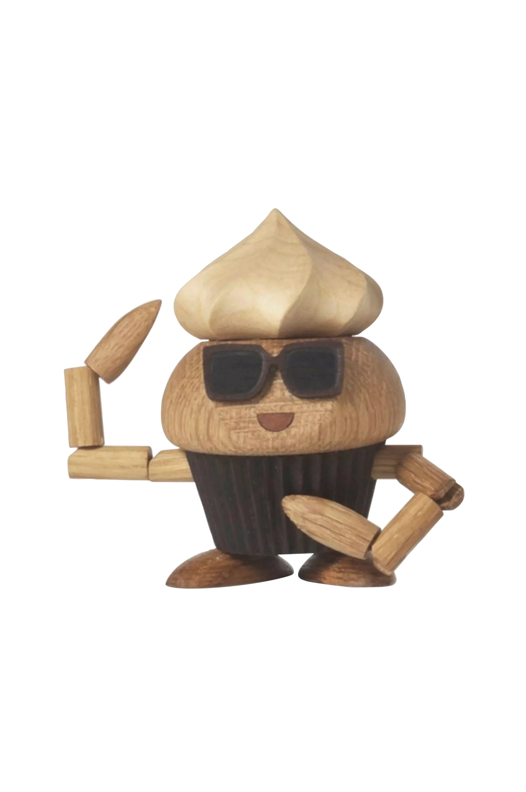 Trä Dekoration Carrie Cupcake 8 cm
