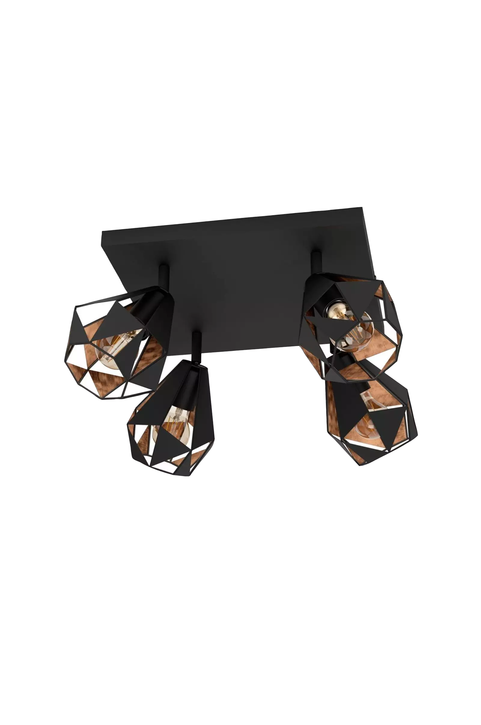 LED-spot Carlton 7 Black/Copper/Antique