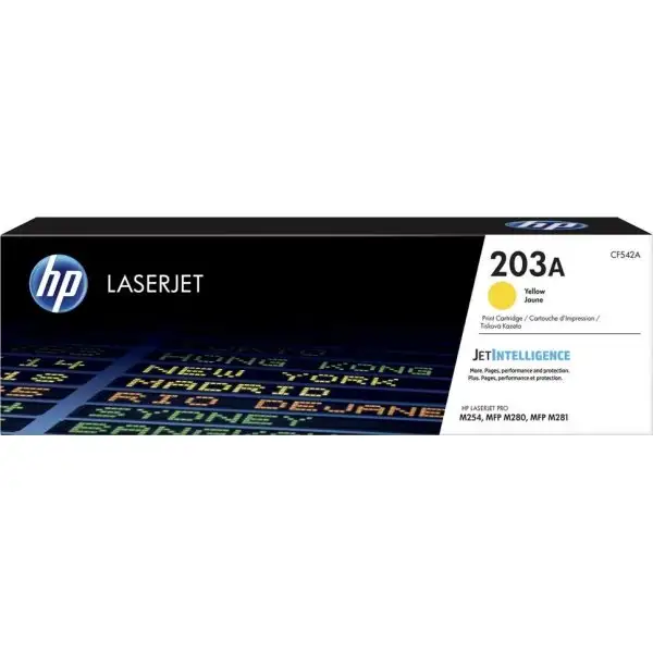 HP 203A/CF542A lasertoner, gul, 1300 s