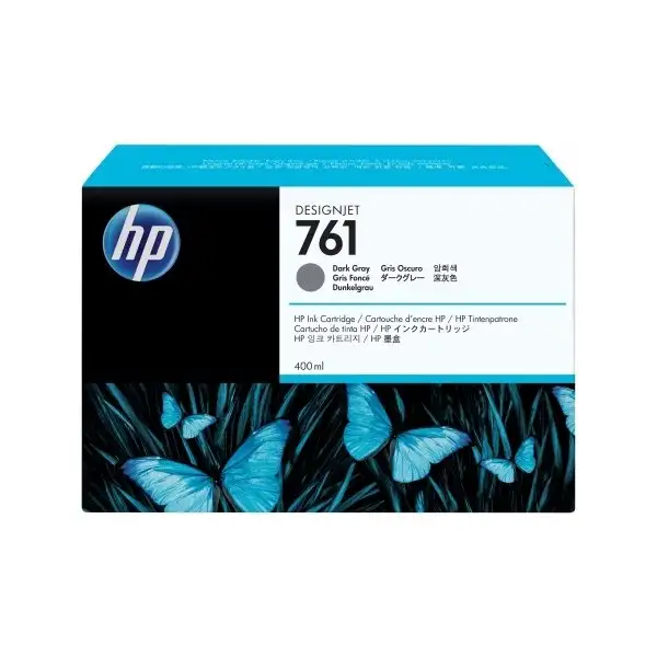 Bläckpatron HP CM996A 761 Mörkgrå 400 ml