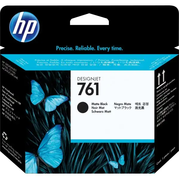 Skrivarhuvud HP 761 Mattsvart