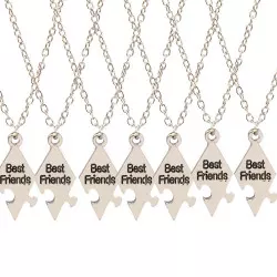 INF Pusselhalsband "Bästa vänner", 7-pack