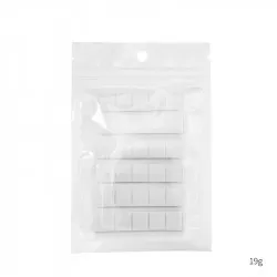 INF Vit lera för lösnaglar - 30-pack