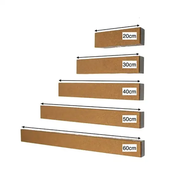 Knivlist magnetlist 40cm rökt ek/kork Surudoi