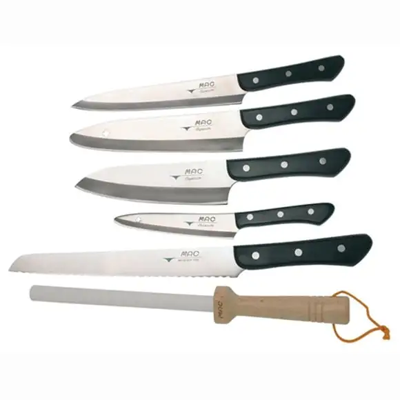 Knivset MAC presentförpackning 5 knivar samt Bryne