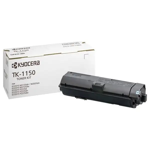 Lasertoner Kyocera TK-1150 Svart 3000 sidor