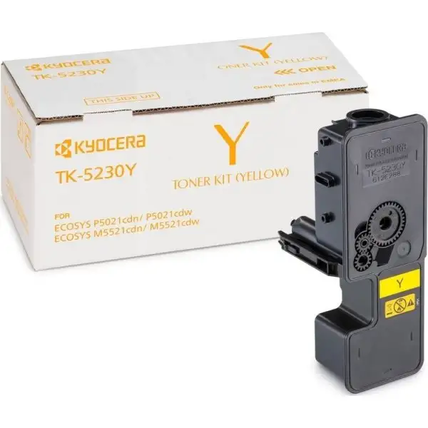 Lasertoner Kyocera TK-5230Y Gul 2200 sidor