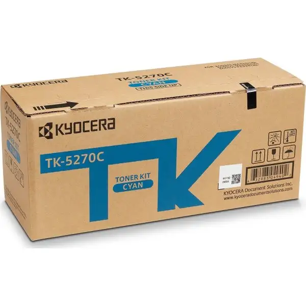 Kyocera Lasertoner TK-5270C Cyan 6000 sidor