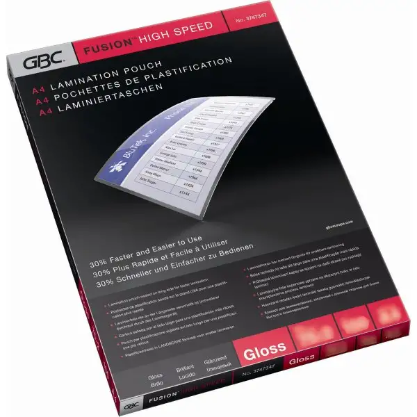Lamineringsficka GBC A4 HighSpeed 80 mic