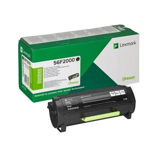 Lasertoner Lexmark 56F2000 Svart 6000 sidor