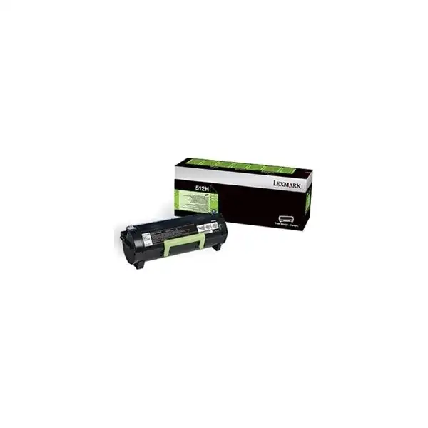 Lasertoner Lexmark 512H HC Svart 5000 sidor
