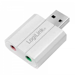 Logilink LOGILINK UA0298 USB Audio Adapter, silver