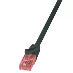 LogiLink Patchkabel Cat6 UTP 1m Svart