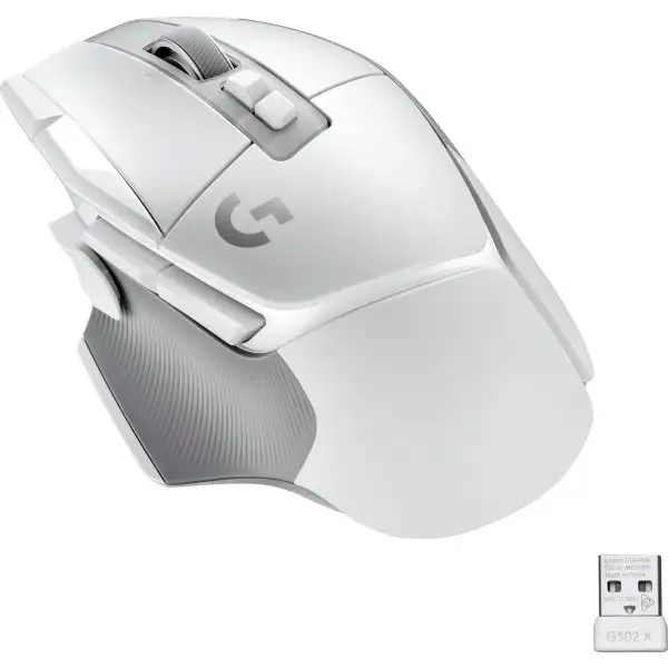Logitech G502 X LIGHTSPEED trådlös mus | vit