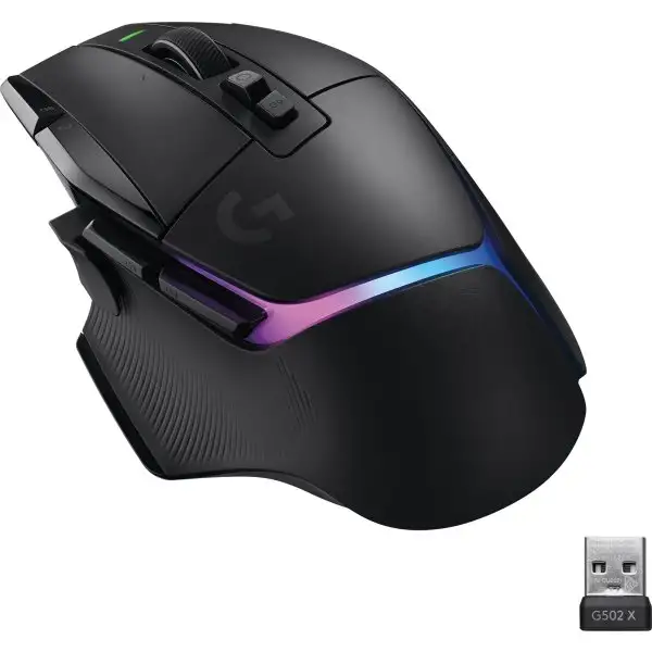 Logitech G502 X Plus trådlös gamingmus | svart